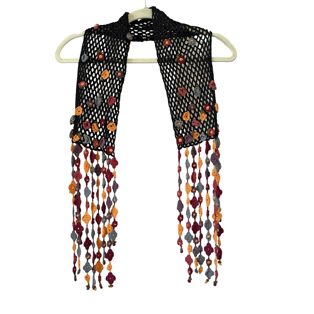 Rare Vintage Vivienne Tam Crochet Scarf - Picture 7 of 14